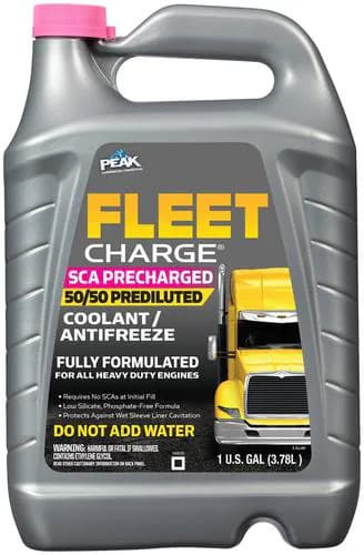 PEAK Fleet Charge 1 Gallon Pink 50/50 Antifreeze/Coolant