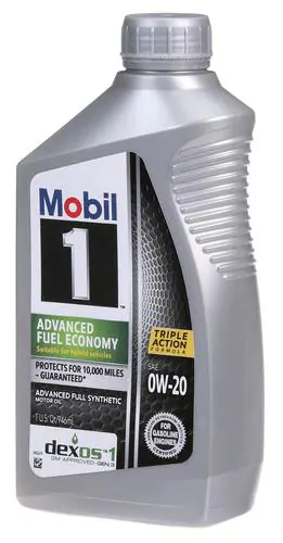 Mobil 1 Advanced Fuel Economy Full Synthetic Motor Oil 0W-20 1 Quart