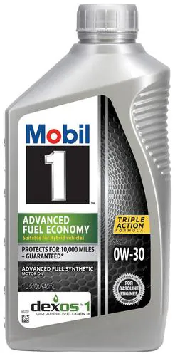 Mobil 1 Advanced Fuel Economy Full Synthetic Motor Oil 0W-30 1 Quart