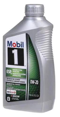 Mobil 1 ESP Full Synthetic Motor Oil 0W-20 1 Quart