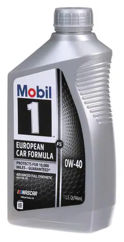 Mobil 1 European Car Formula Full Synthetic Motor Oil 0W-40 1 Quart