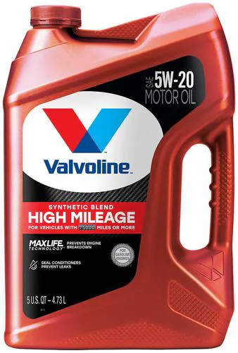 Valvoline MaxLife High Mileage Synthetic Blend 5W-20 Motor Oil 5 Quart