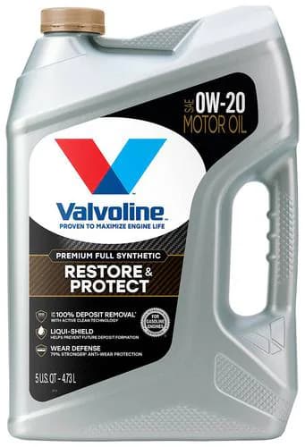 Valvoline Restore & Protect Full Synthetic Motor Oil 0W-20 5 Quart