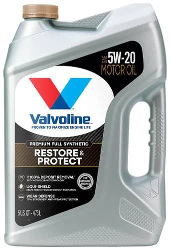 Valvoline Restore & Protect Full Synthetic Motor Oil 5W-20 5 Quart