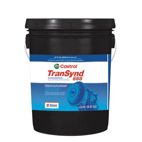 Castrol Full Synthetic Transmission Fluid TES 668, 295, 468 5 Gallon