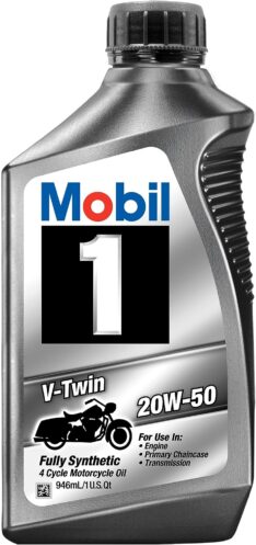MOBIL 1 20W50 Fully Synthetic Motorcycle Oil